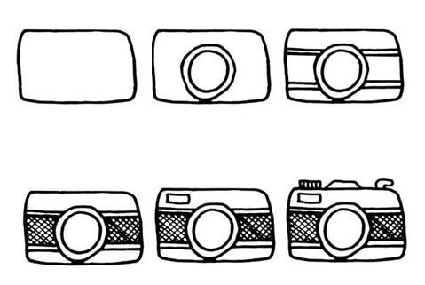 Desenhos de Esboço de câmera