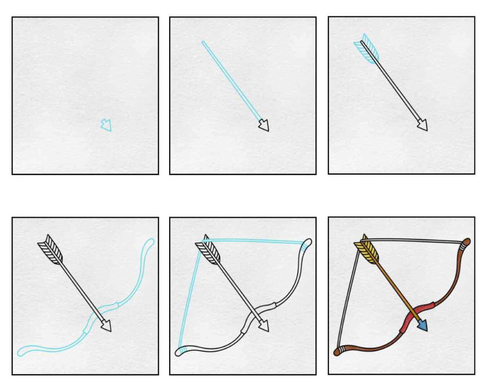 Desenhos de Estampa de arco e flecha