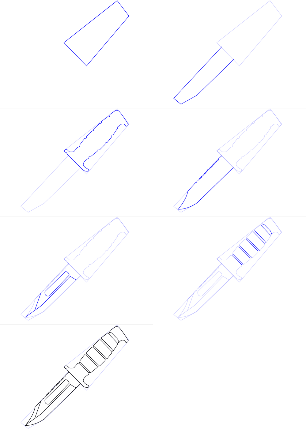 Desenhos de Faca no jogo
