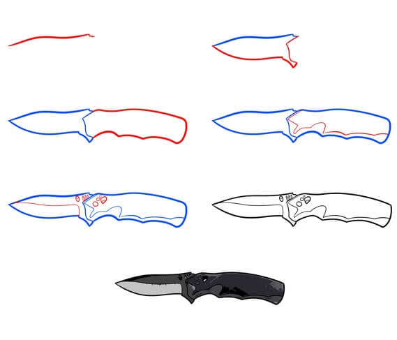 Desenhos de Faca preta