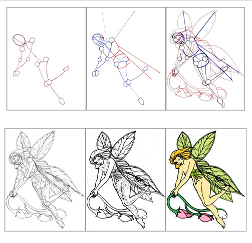 Desenhos de Fada das flores grátis