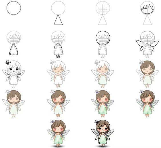 Desenhos de Fada para imprimir