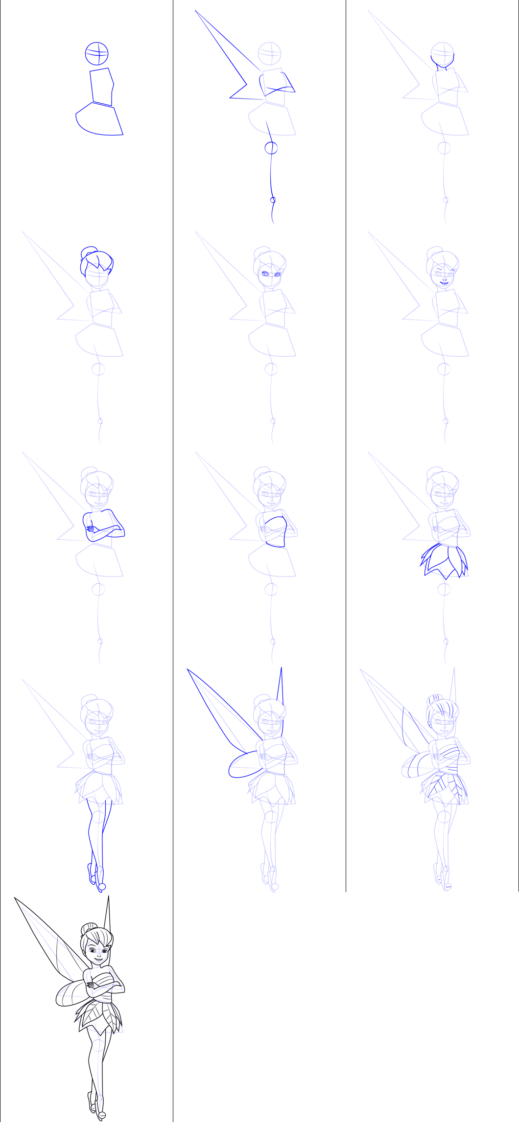 Desenhos de Fada simples