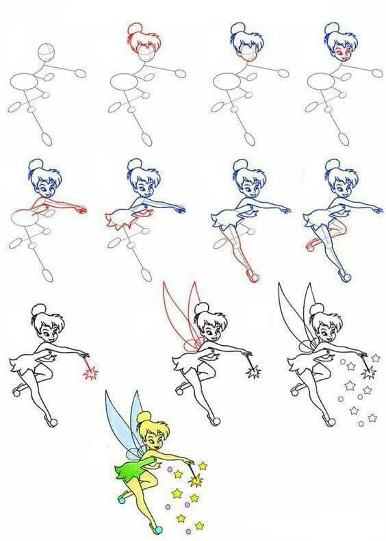 Desenhos de Fada Travessa