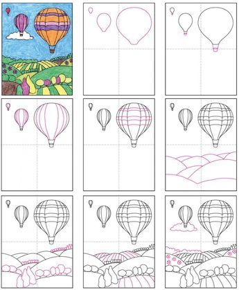 Desenhos de Férias na paisagem