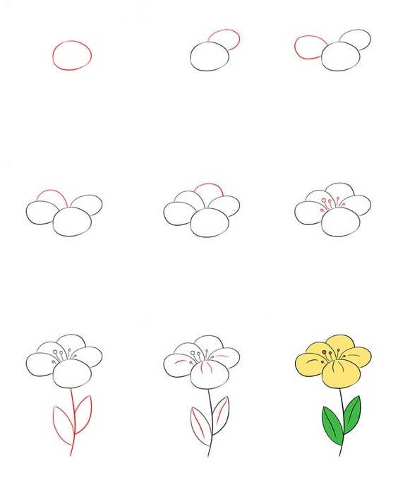 Desenhos de Flor amarela