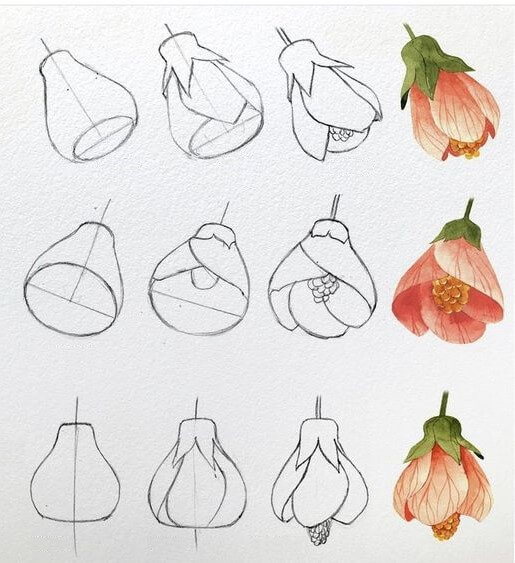 Desenhos de Flor artística