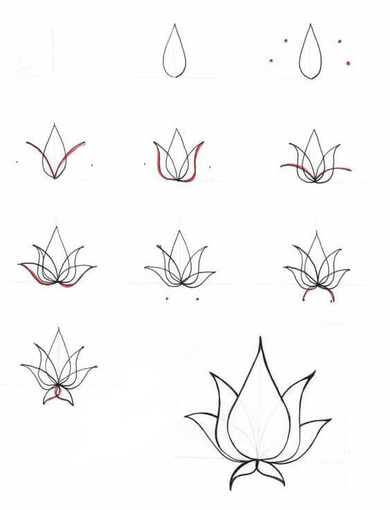 Desenhos de Flor estilizada