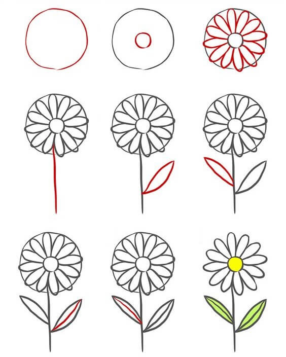 Desenhos de Flor para crianças