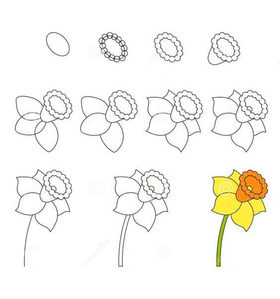 Desenhos de Flor simples gratis