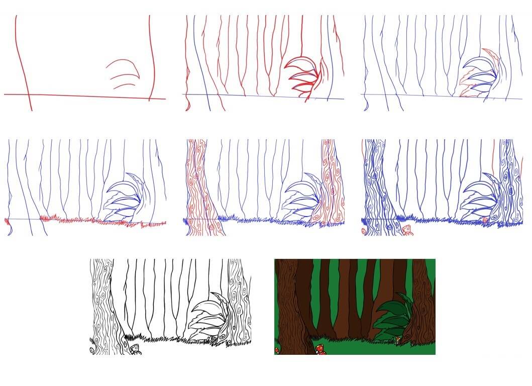 Desenhos de Floresta imprimível