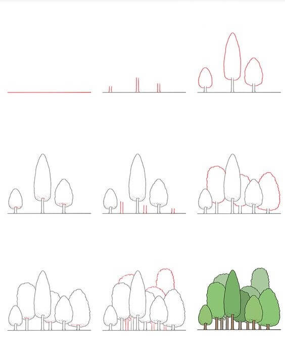 Desenhos de Floresta livre