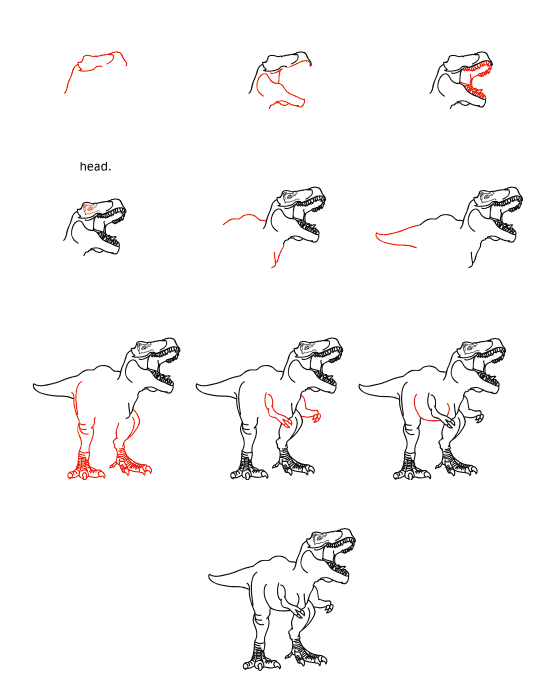Desenhos de Grande T-Rex