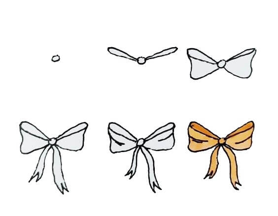 Desenhos de Gravata borboleta estampada