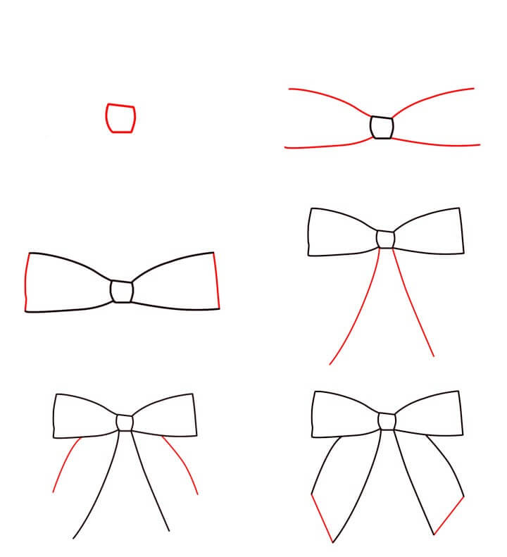 Desenhos de Gravata borboleta fácil