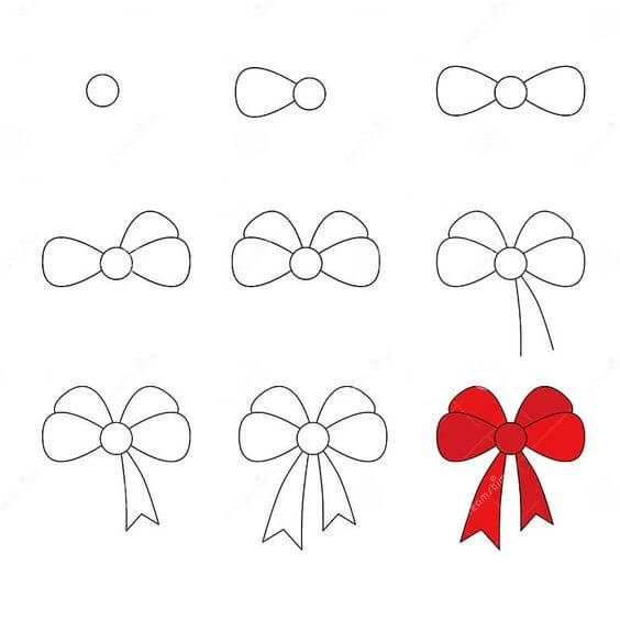 Desenhos de Gravata borboleta fofa