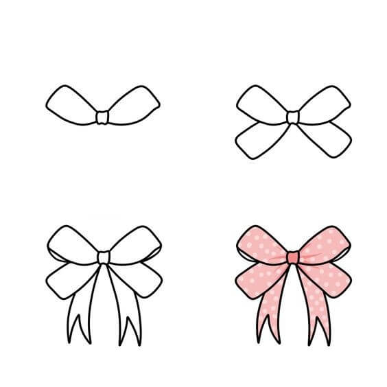 Desenhos de Gravata borboleta rosa
