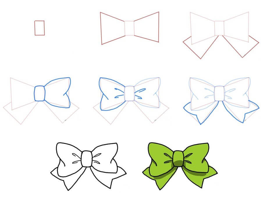 Desenhos de Gravata borboleta verde