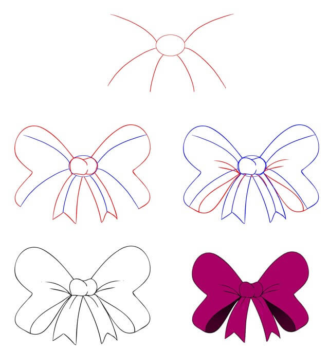 Desenhos de Gravata borboleta violeta