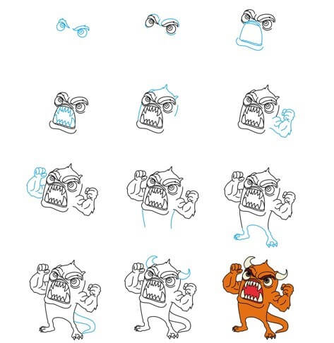 Desenhos de Grito de monstro