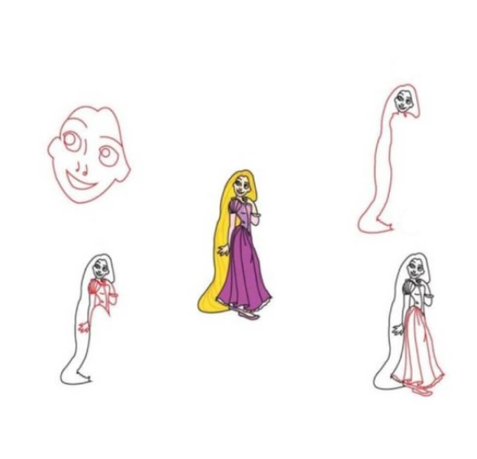 Desenhos de Ideia da Rapunzel (2)