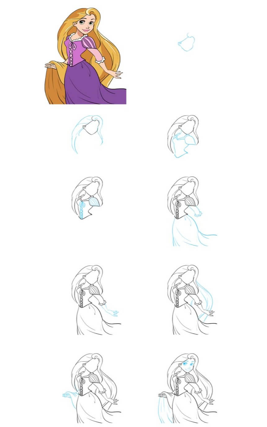 Desenhos de Ideia da Rapunzel (3)