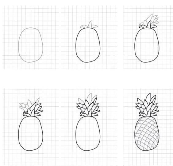 Desenhos de Ideia de abacaxi (2)