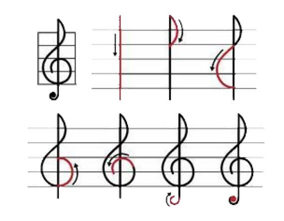 Desenhos de Ideia de notas musicais (1)