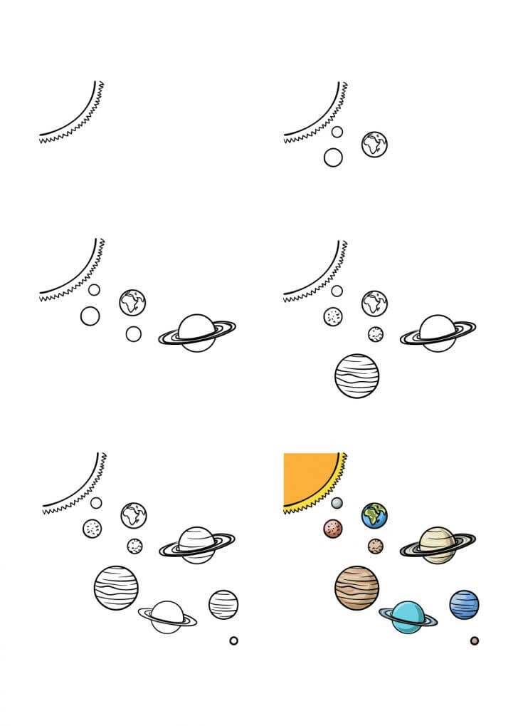 Desenhos de Ideia do sistema solar (11)