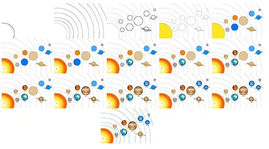 Desenhos de Ideia do sistema solar (6)