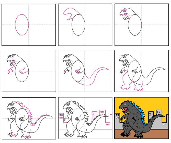 Desenhos de Ideia Godzilla (12)