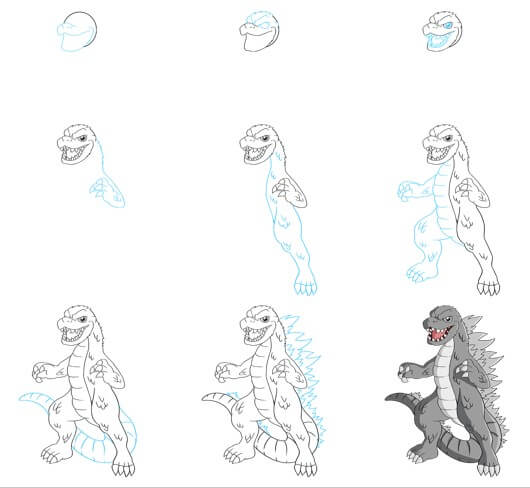 Desenhos de Ideia Godzilla (17)