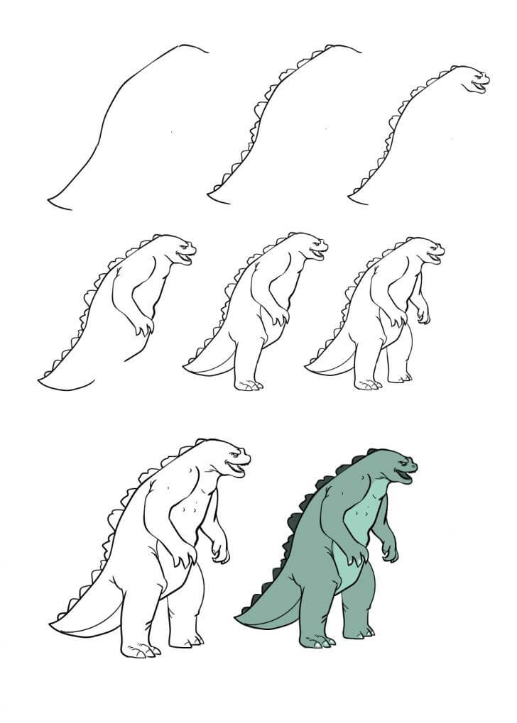 Desenhos de Ideia Godzilla (9)