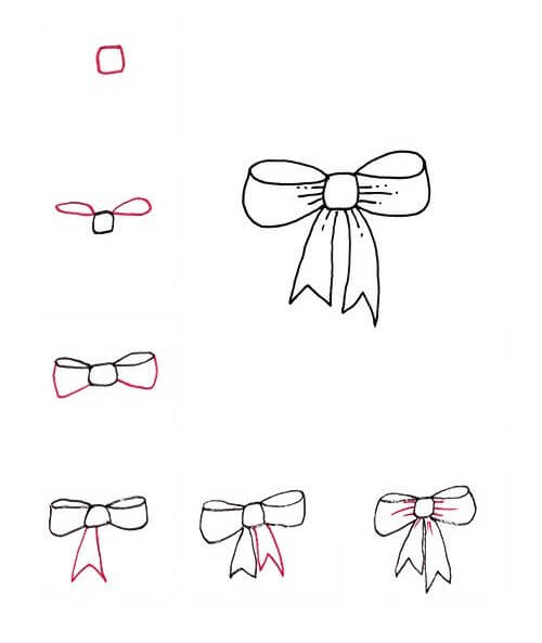 Desenhos de Imagem básica de gravata borboleta