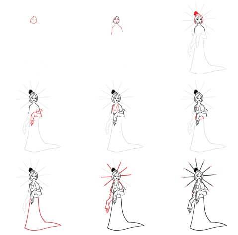 Desenhos de Imagem da Mulan