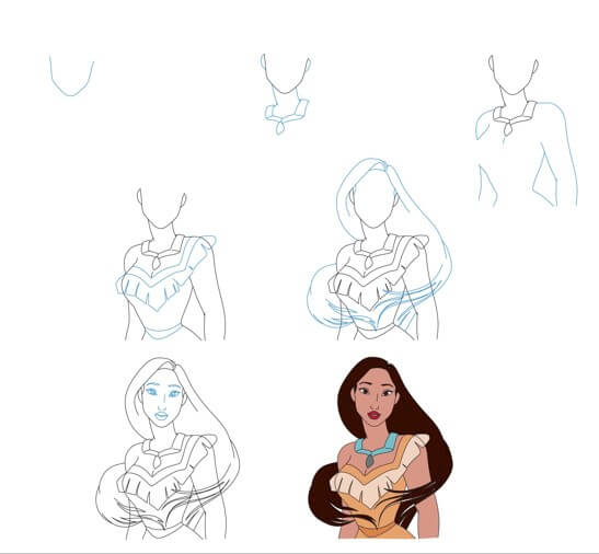 Desenhos de Imagem da Pocahontas