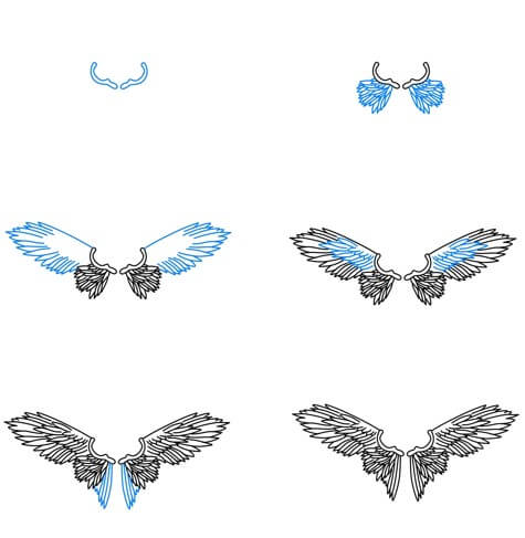 Desenhos de Imagem de asas de anjo