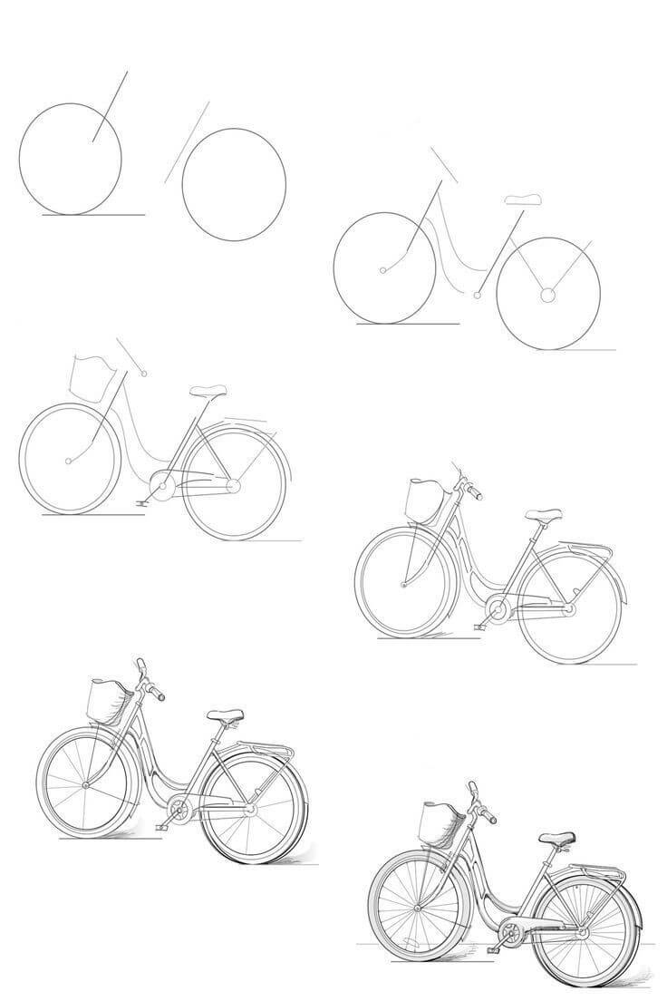 Desenhos de Imagem de bicicleta