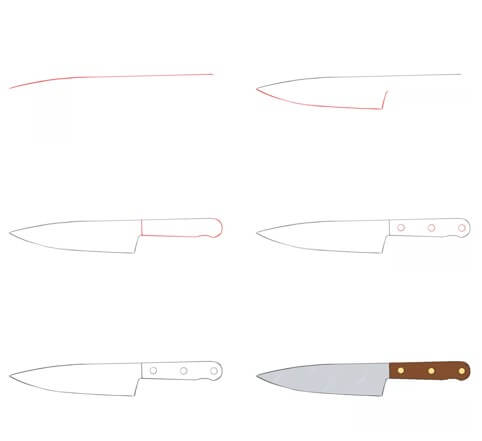 Desenhos de Imagem de faca de cozinha