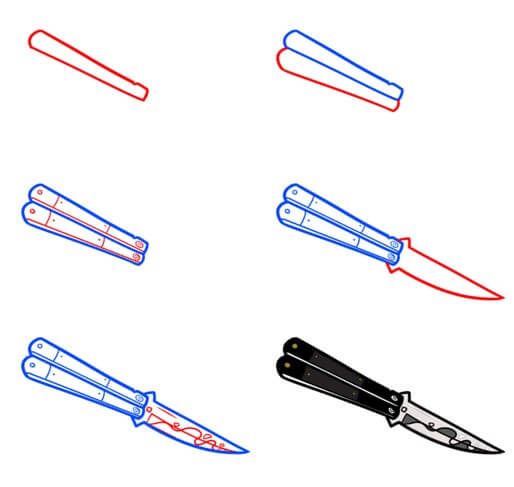 Desenhos de Imagem de faca