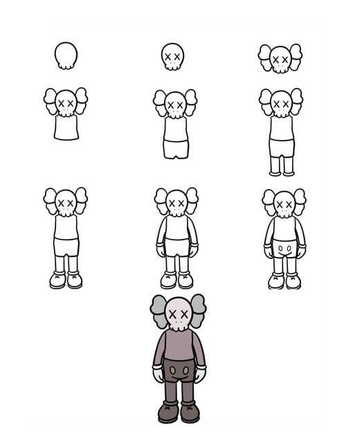 Desenhos de Imagem de Kaws