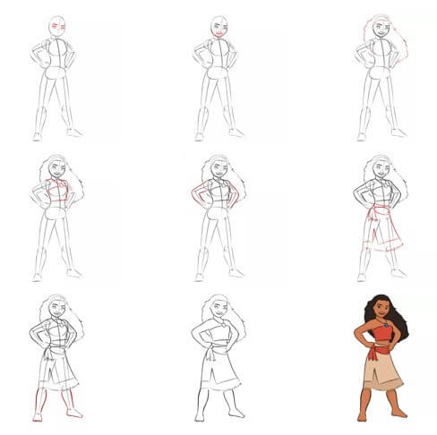 Desenhos de Imagem de Moana