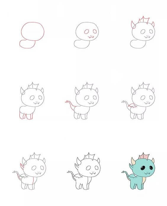 Desenhos de Imagem de monstrinho fofo