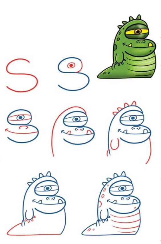 Desenhos de Imagem de monstro de um olho só