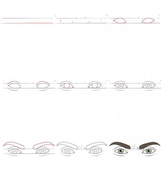 Desenhos de Imagem de olhos de anime
