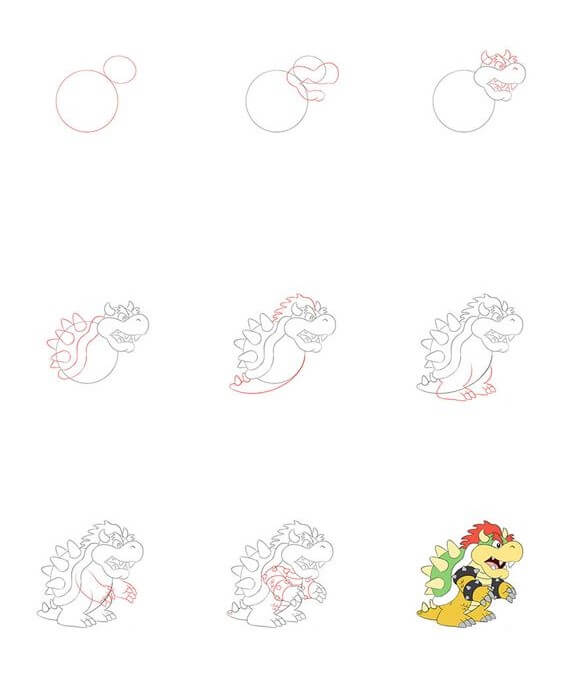 Desenhos de Imagem do Bowser