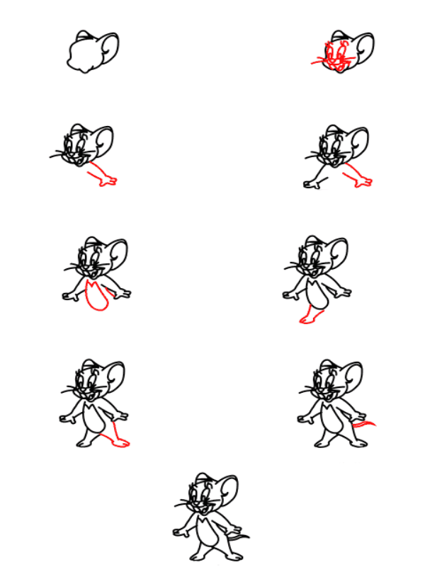 Desenhos de Imagem do rato Jerry