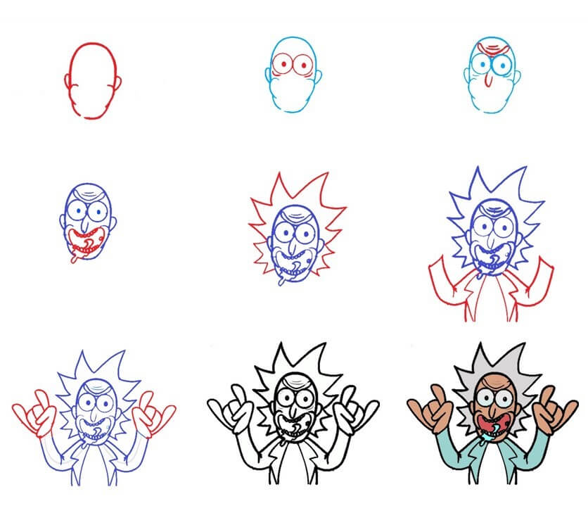 Desenhos de Imagem do Rick