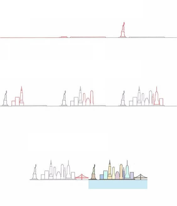 Desenhos de Imagem fácil da cidade