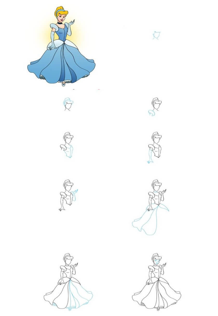 Desenhos de Imagem gratuita da Cinderela